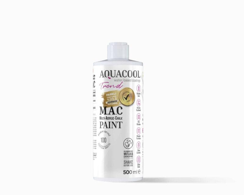 Aquacool Trend MAC Boya 100 pamuk beyaz 500ml