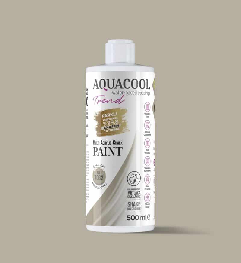 aquacool trend mac boya RAL 7032 çakıl gri 500ml
