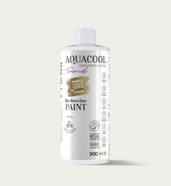 Aquacool Trend MAC Boya RAL Serisi 9016 T. Beyaz 500ml