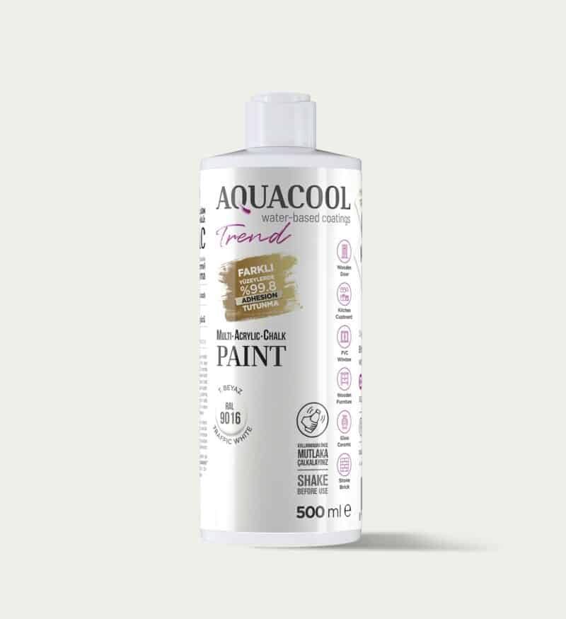 Aquacool Trend MAC Boya RAL Serisi 9016 T. Beyaz 500ml